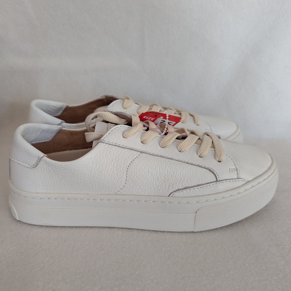 NWT/NIB Soludos Oasis White Ibiza Platform Sneakers, Women's Size 7.5 - Picture 3 of 8